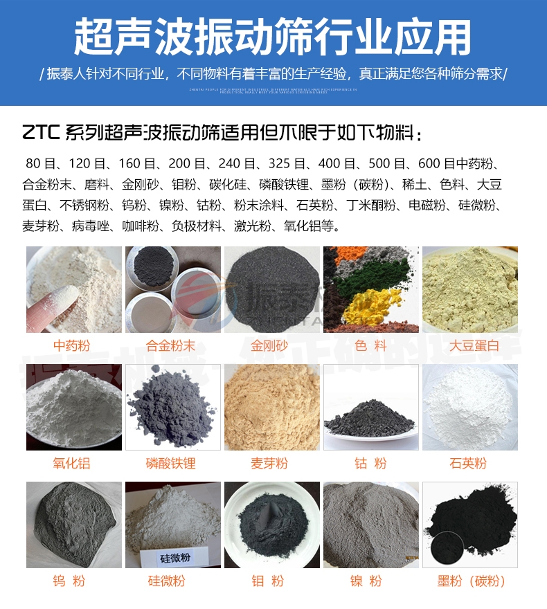醫(yī)藥色素超聲波旋振篩行業(yè)應(yīng)用